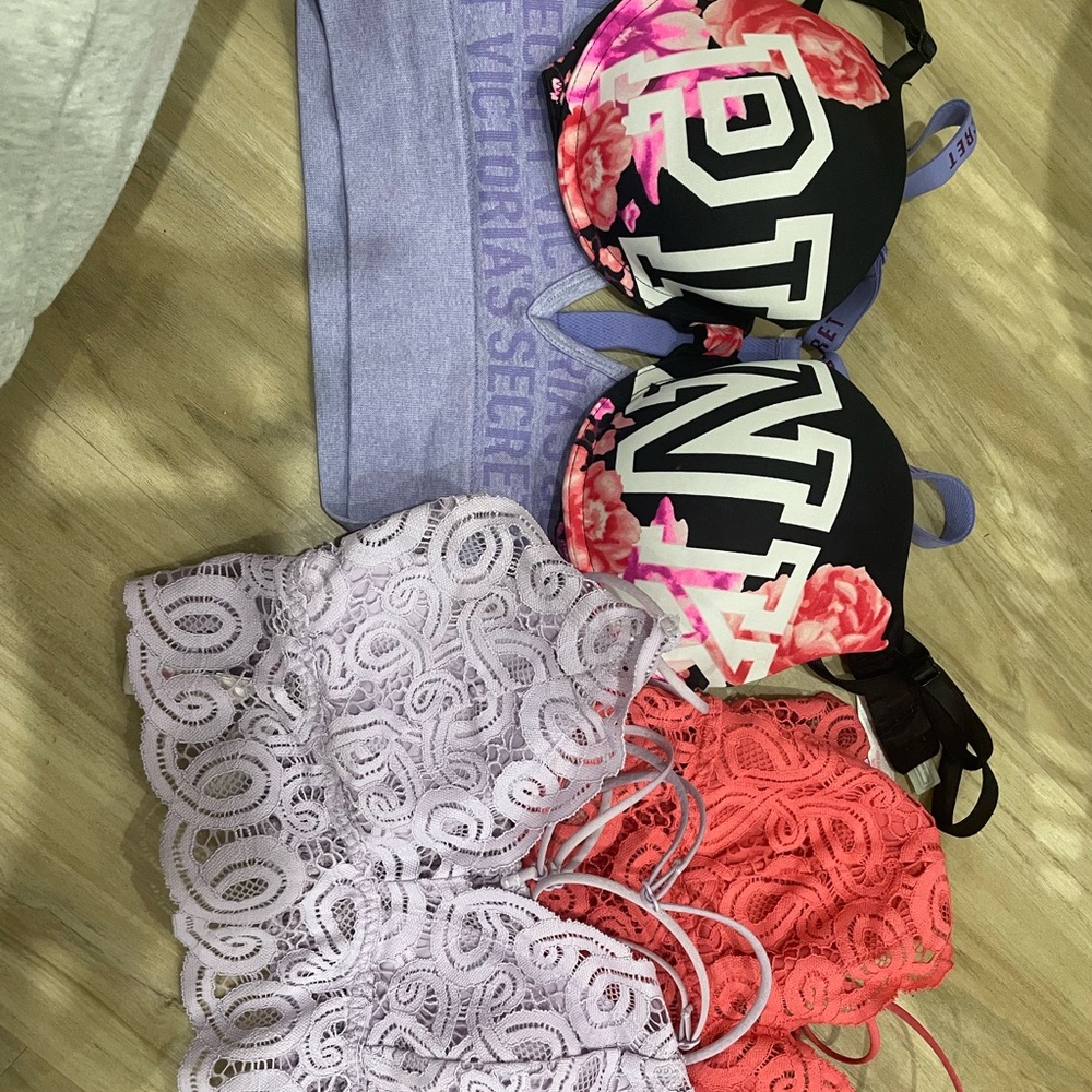 Pink/Victoria Secret bra/bralettes - make offer - sold together or individually